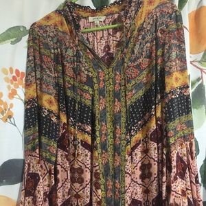 Umgee Mixed Print Tunic